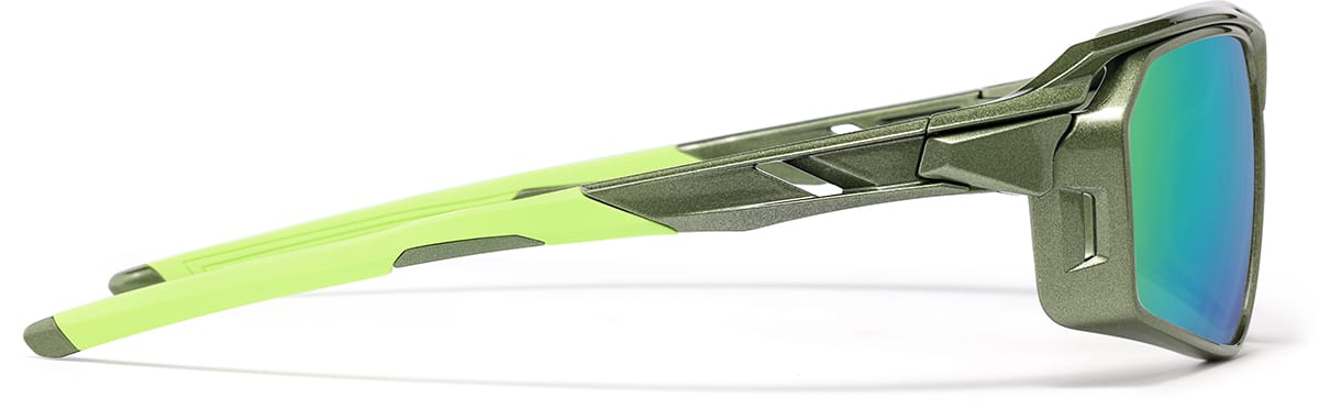Side view of Zunnies - Rectangle Wrap-Around Sunglasses 1010124 in Green