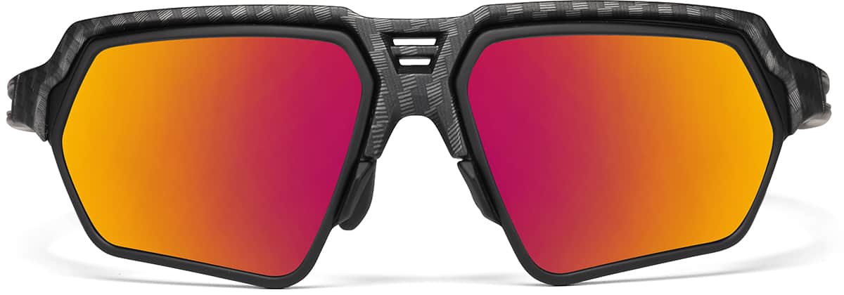 Front view of Zunnies - Wrap-Around Sunglasses 1010321 in Black