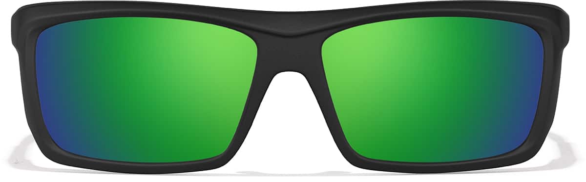 Front view of Zunnies - Rectangle Sunglasses 1011221 in Black