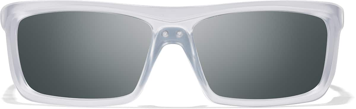 Front view of Zunnies - Rectangle Sunglasses 1011223 in Clear