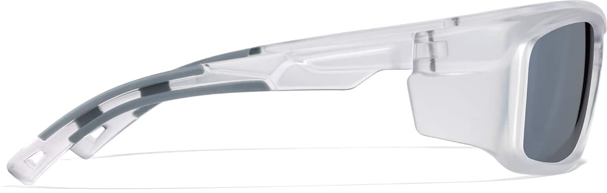 Side view of Zunnies - Rectangle Sunglasses 1011223 in Clear