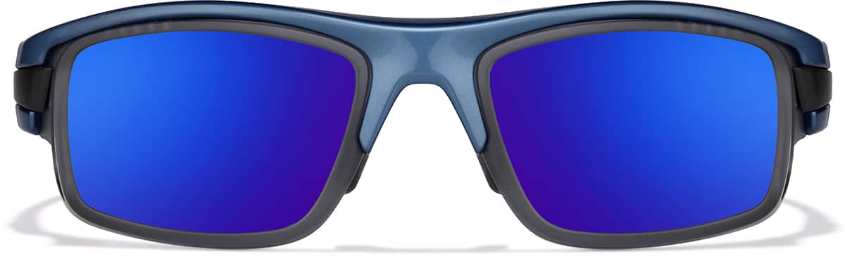 Front view of Zunnies - Wrap-Around Sunglasses 1011316 in Blue