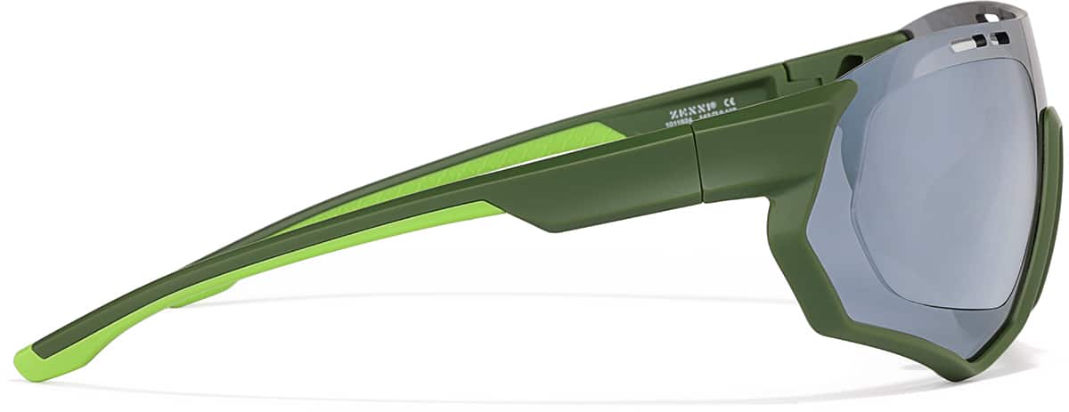 Side view of Zunnies -Wrap-Around Sunglasses 1011924 in Green