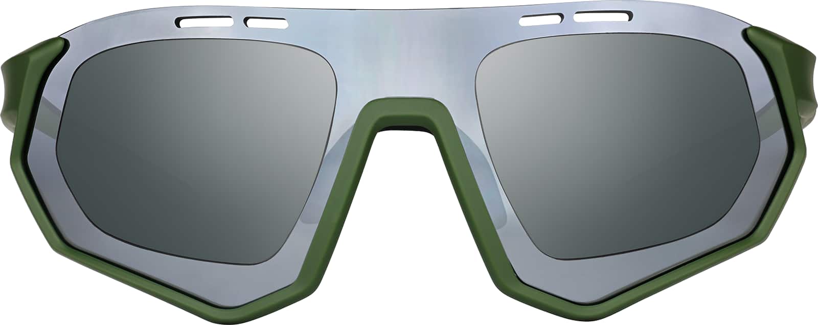 Front view of Zunnies -Wrap-Around Sunglasses 1011924 in Green