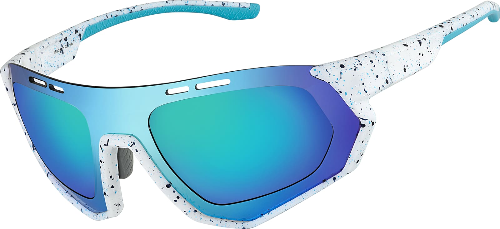 Angle view of Zunnies -Wrap-Around Sunglasses 1011930 in White