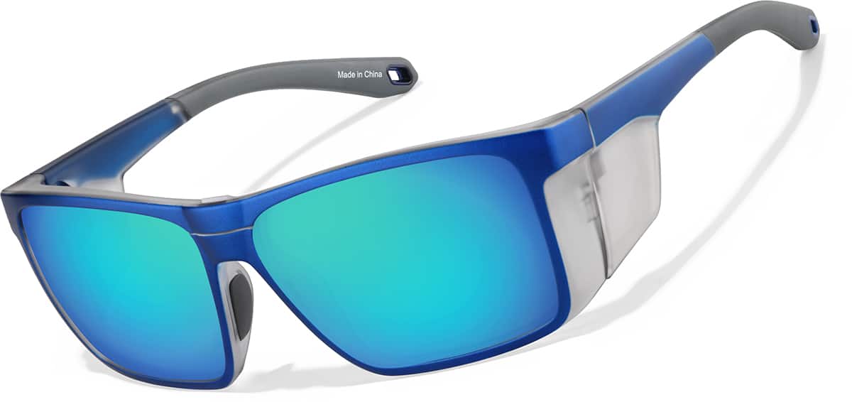 Angle view of Zunnies - Square Sunglasses 1012016 in Blue