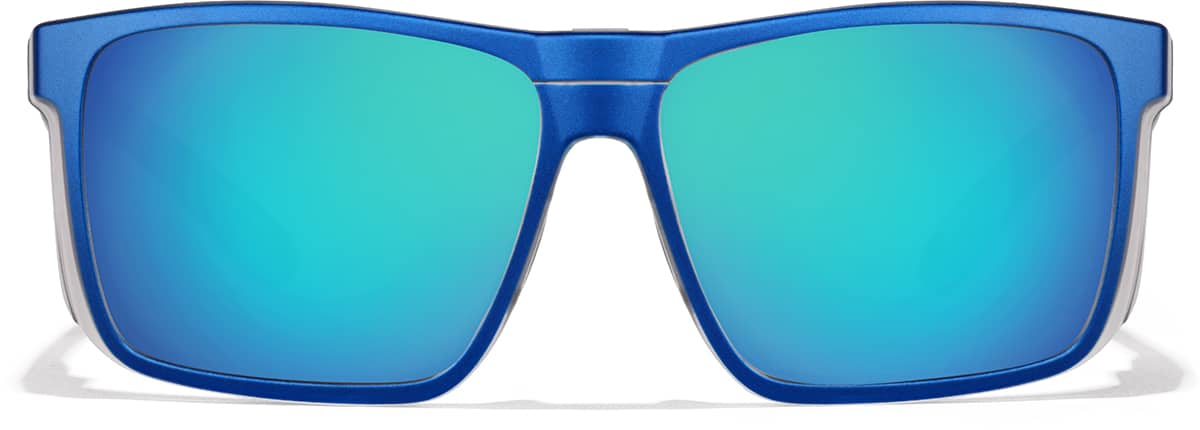 Front view of Zunnies - Square Sunglasses 1012016 in Blue
