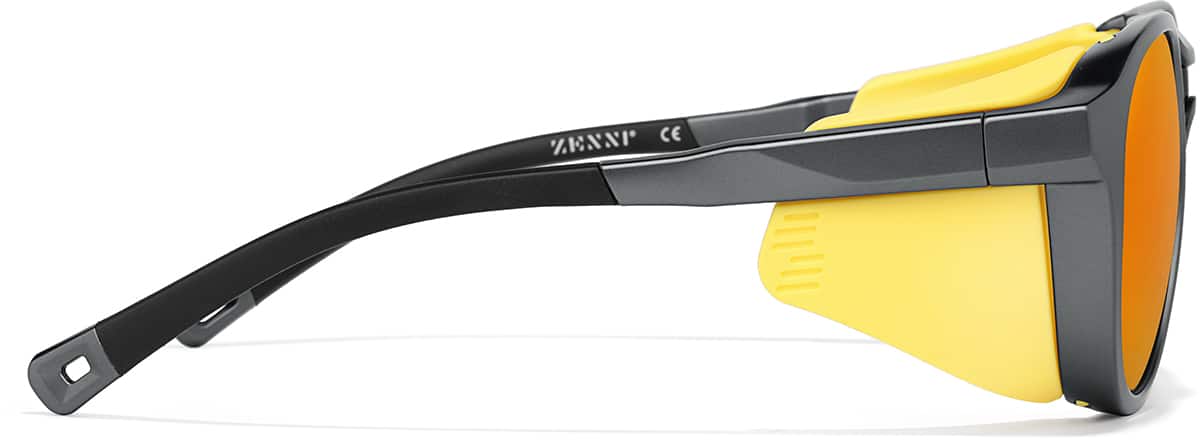 Side view of Zunnies - Round Sports Sunglasses 1012412 in Gray