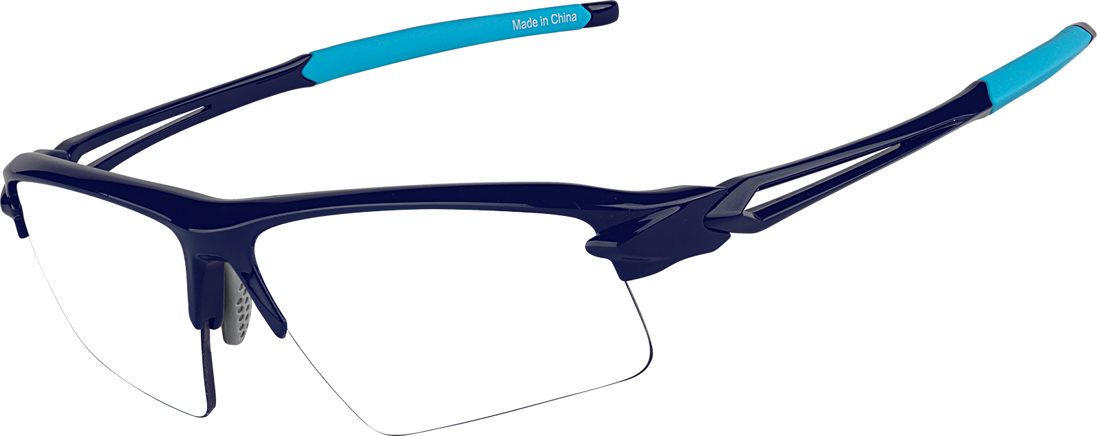 Angle view of Outrider - Wrap-around Sunglasses 1012616 in Blue