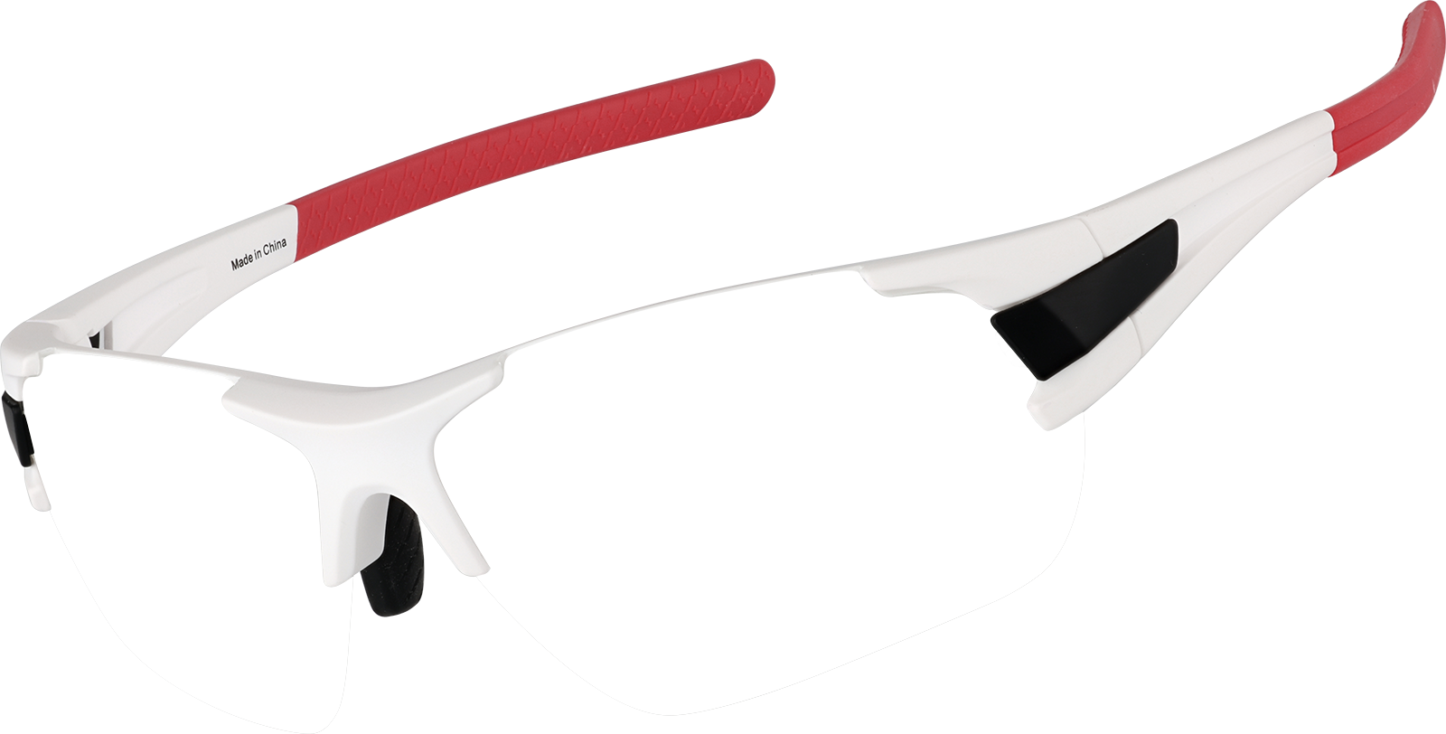 Angle view of Zunnies - Wrap-Around Sunglasses 1012730 in White