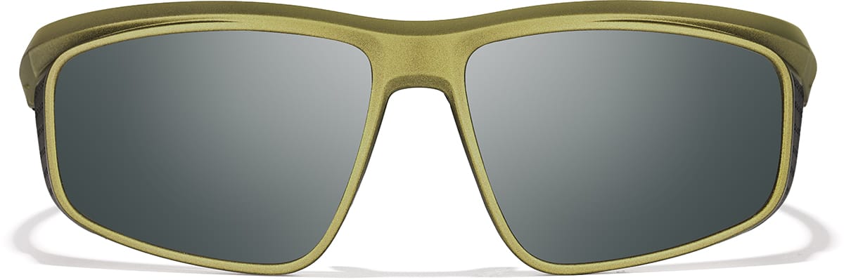 Front view of Zunnies -Wrap-Around Sports Sunglasses 1012824 in Green Gold