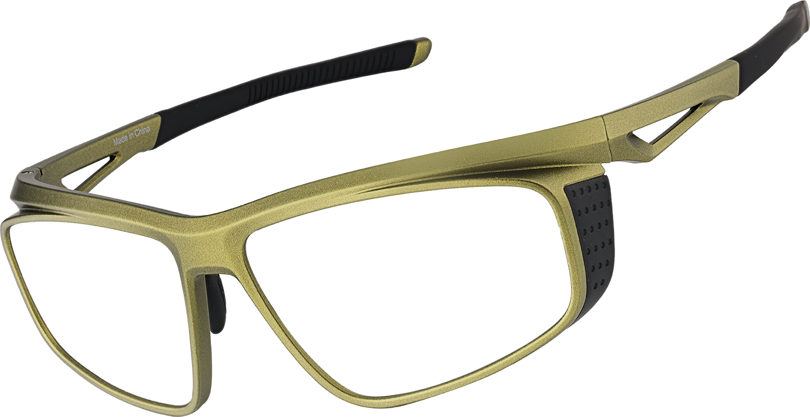 Angle view of Zunnies -Wrap-Around Sports Sunglasses 1012824 in Green Gold