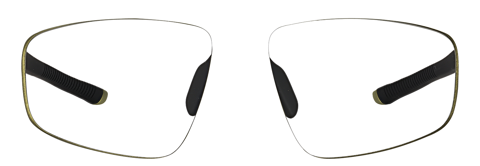 Front view of Zunnies -Wrap-Around Sports Sunglasses 1012824 in Green Gold