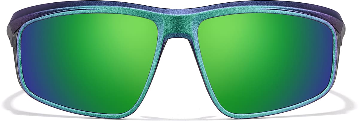 Front view of Zunnies -Wrap-Around Sports Sunglasses 1012834 in Iridescent