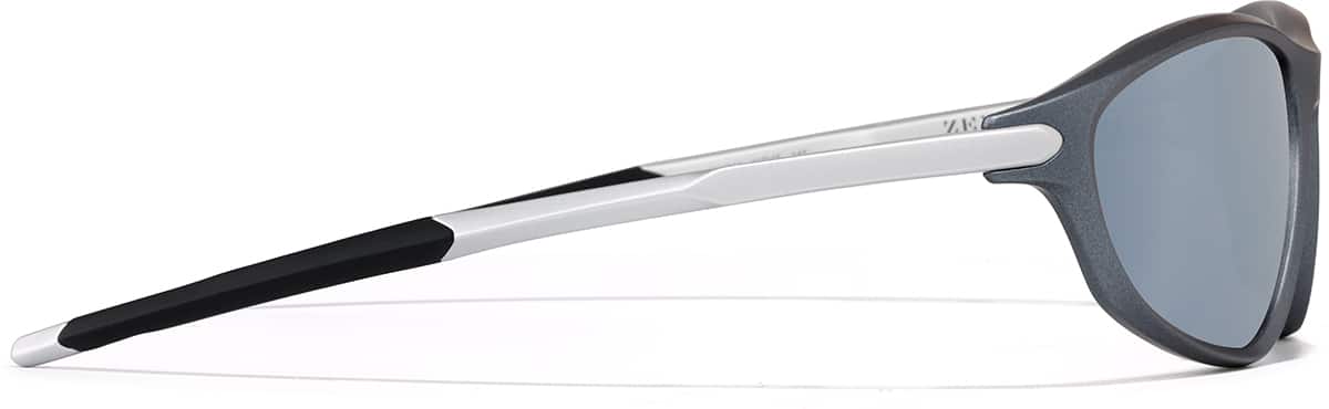 Side view of Zunnies -Wrap-Around Sports Sunglasses 1012912 in Gray