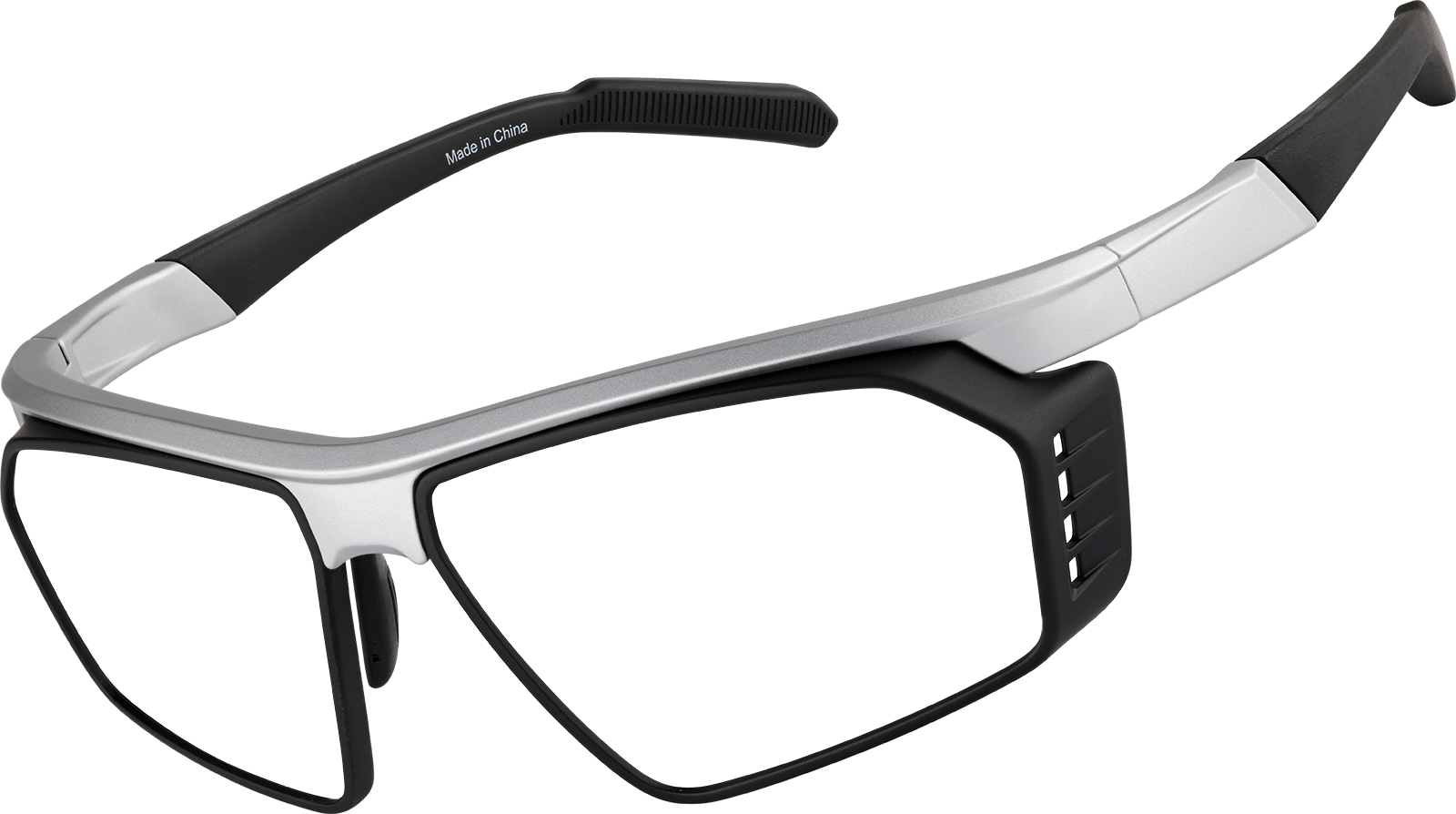 Angle view of Zunnies -Wrap-Around Sports Sunglasses 1013011 in Silver