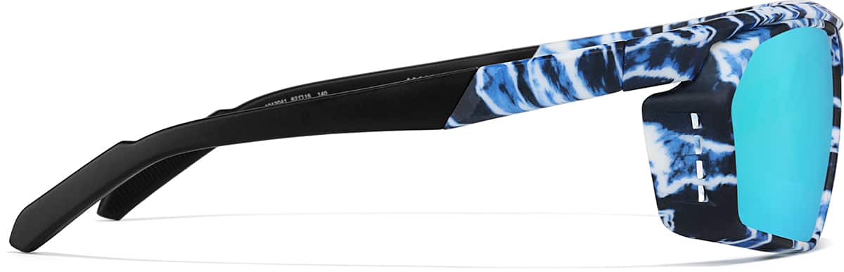 Side view of Zunnies -Wrap-Around Sports Sunglasses 1013041 in Pattern