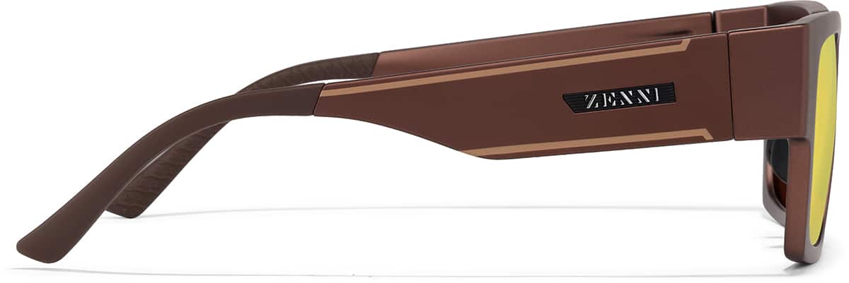 Side view of Zunnies - Rectangle Sunglasses 1013115 in Brown