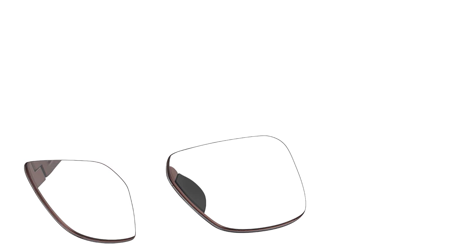 Angle view of Zunnies - Rectangle Sunglasses 1013115 in Brown