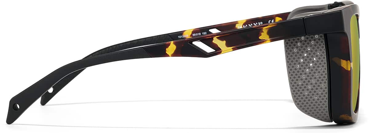 Side view of Zunnies - Sports Square Sunglasses 1013225 in Tortoiseshell
