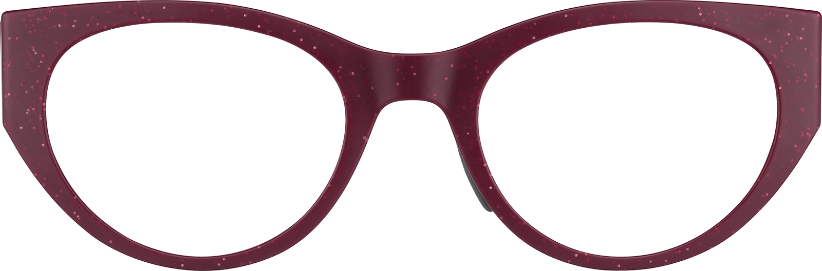 Front view of Zunnies - Sports Oval Sunglasses 1013318 in Red Speckle