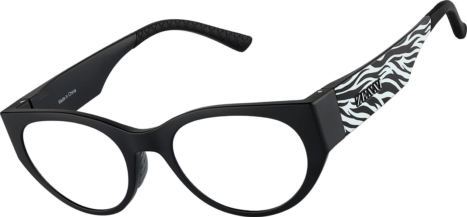 Angle view of Zunnies - Sports Oval Sunglasses 1013321 in Black