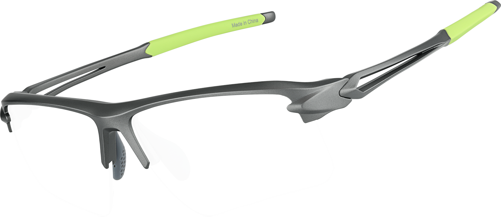 Angle view of Zunnies - Wrap-Around Sunglasses 1013412 in Gray