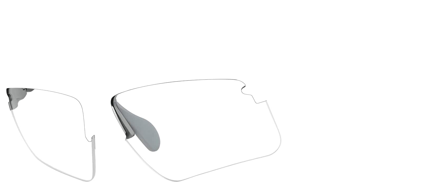 Angle view of Zunnies - Wrap-Around Sunglasses 1013412 in Gray