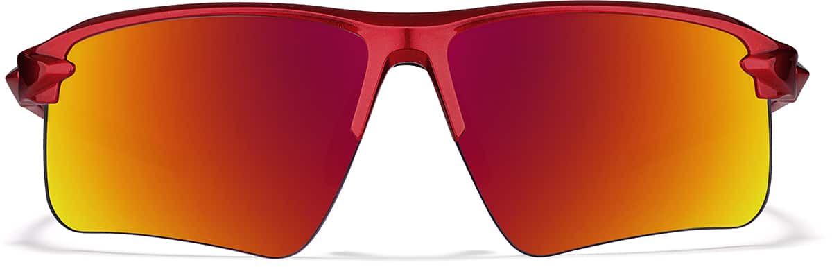 Front view of Zunnies - Wrap-Around Sunglasses 1013418 in Red