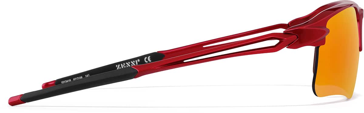 Side view of Zunnies - Wrap-Around Sunglasses 1013418 in Red