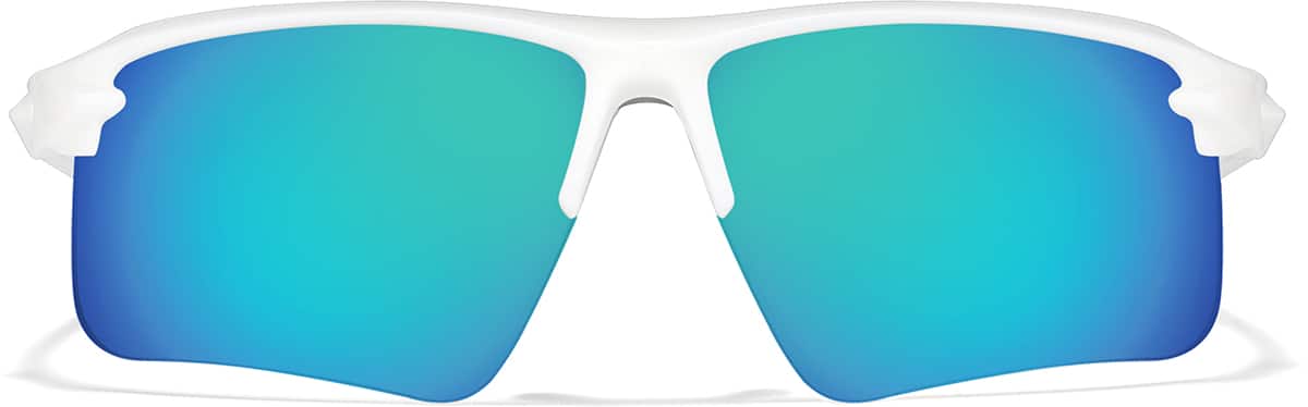 Front view of Zunnies - Wrap-Around Sunglasses 1013430 in White