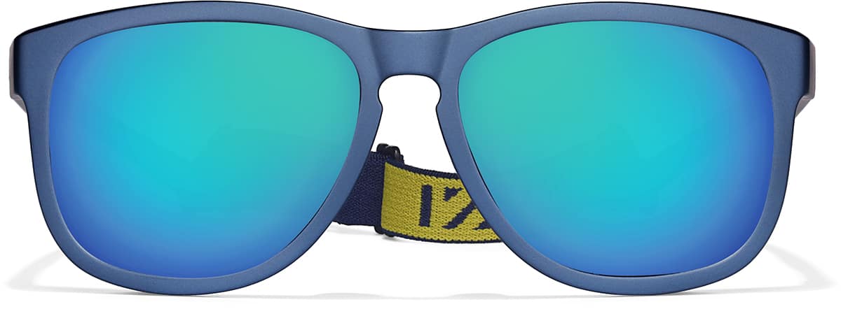 Front view of Lentes de Sol Deportivas Cuadradas 1013616 in Marina
