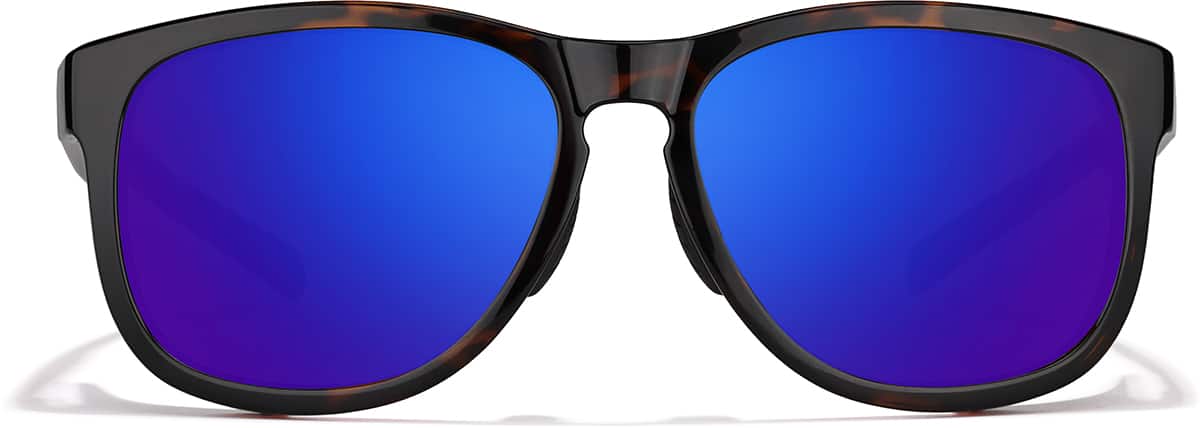 Front view of Zunnies - Square Sports Sunglasses 1013635 in Tortoiseshell