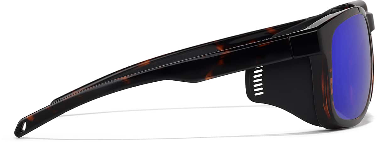 Side view of Zunnies - Square Sports Sunglasses 1013635 in Tortoiseshell