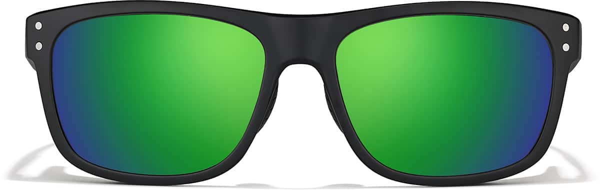 Front view of Zunnies - Square Sports Sunglasses 1013721 in Black