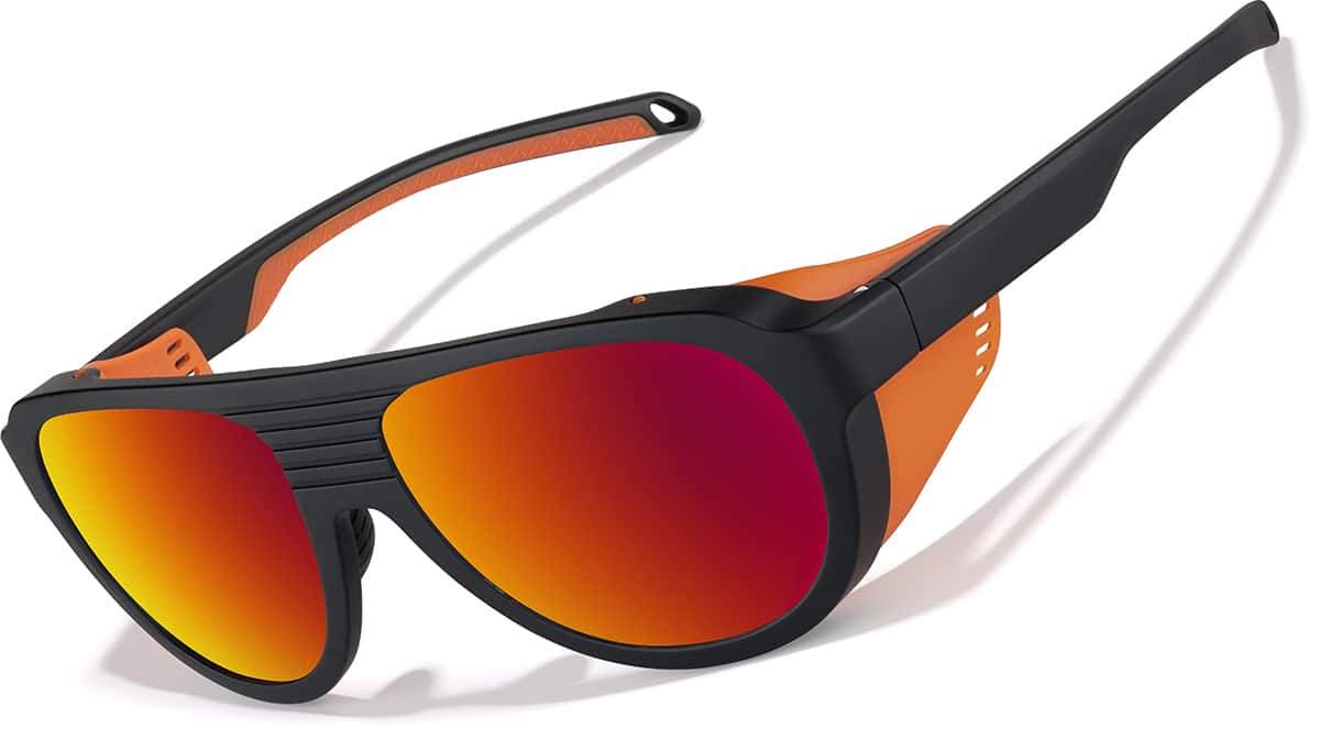Angle view of Zunnies - Aviator Sports Sunglasses 1013821 in Black