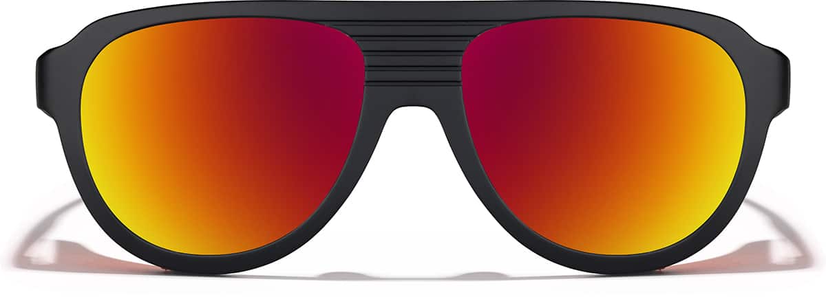 Front view of Zunnies - Aviator Sports Sunglasses 1013821 in Black