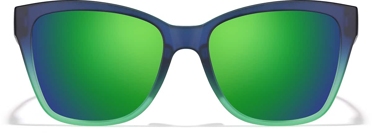 Front view of Zunnies - Square Sports Sunglasses 1014036 in Blue