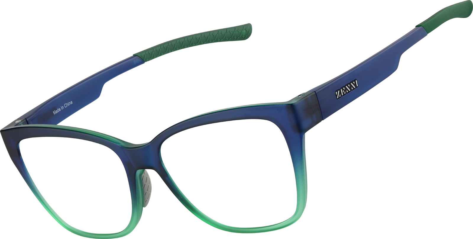 Angle view of Zunnies - Square Sports Sunglasses 1014036 in Blue