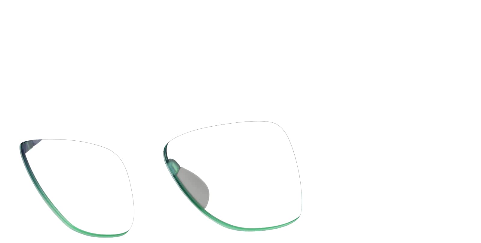 Angle view of Zunnies - Square Sports Sunglasses 1014036 in Blue