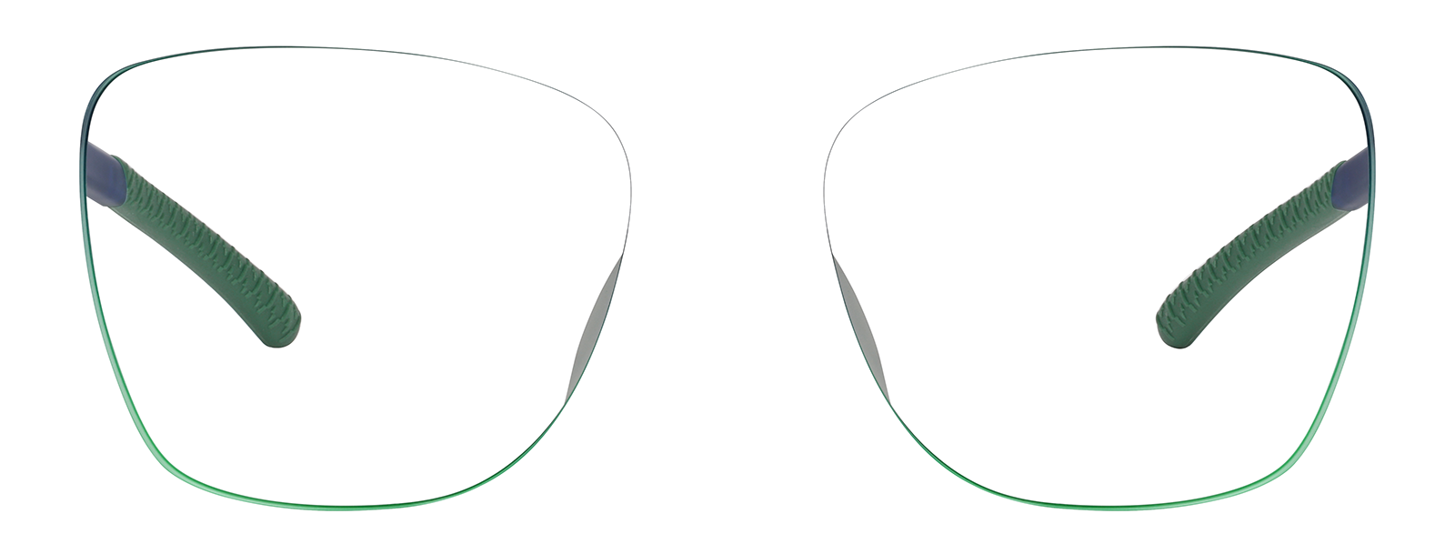 Front view of Zunnies - Square Sports Sunglasses 1014036 in Blue