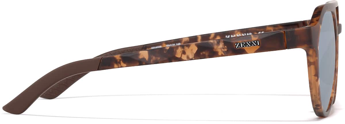 Side view of Zunnies - Aviator Sports Sunglasses 1014225 in Tortoiseshell