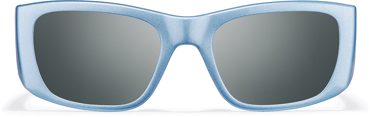 Front view of Zunnies - Lentes de Sol deportivas rectangulares 1014316 in Azul