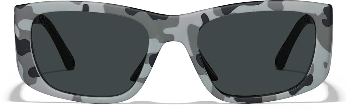 Front view of Zunnies - Rectangle Sports Sunglasses 1014339 in Pattern