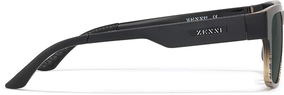 Side view of Zunnies - Rectangle Sports Sunglasses 1014421 in Black