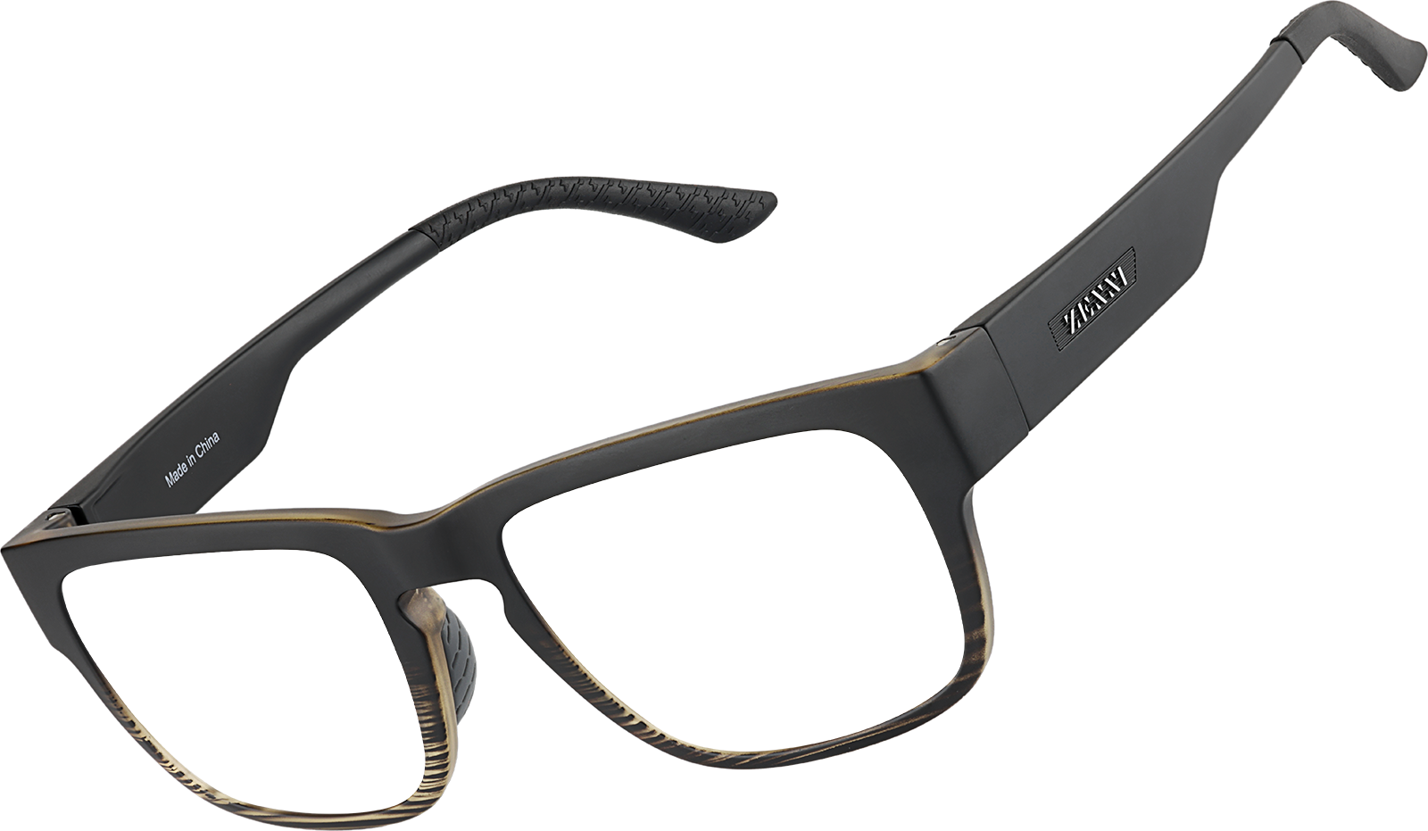 Angle view of Zunnies - Rectangle Sports Sunglasses 1014421 in Black