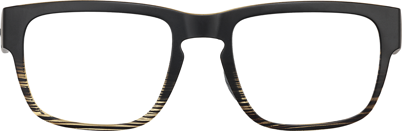 Front view of Zunnies - Rectangle Sports Sunglasses 1014421 in Black