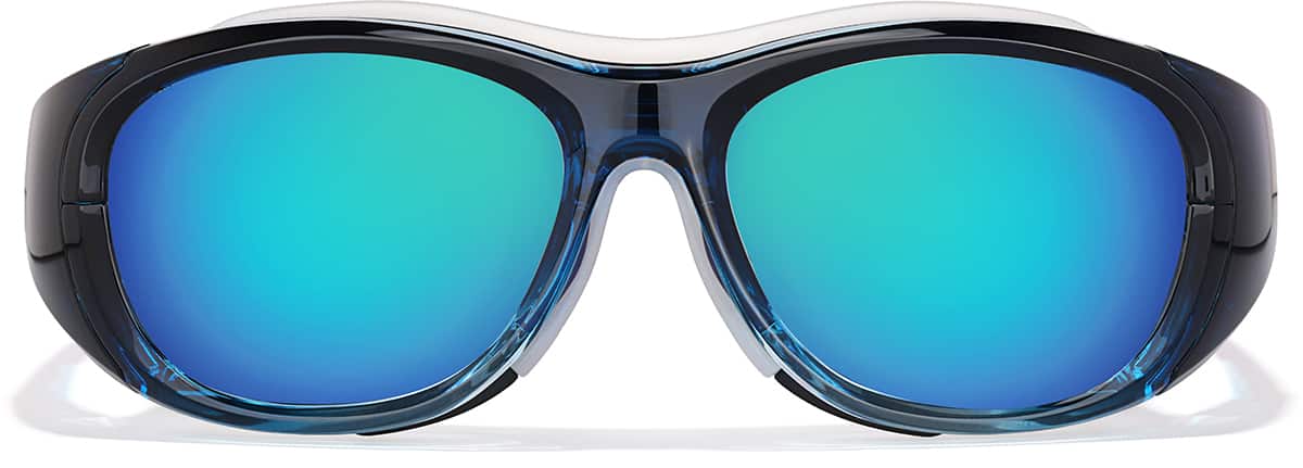 Front view of Zunnies - Oval Water Sport Glasses 1014616 in Blue