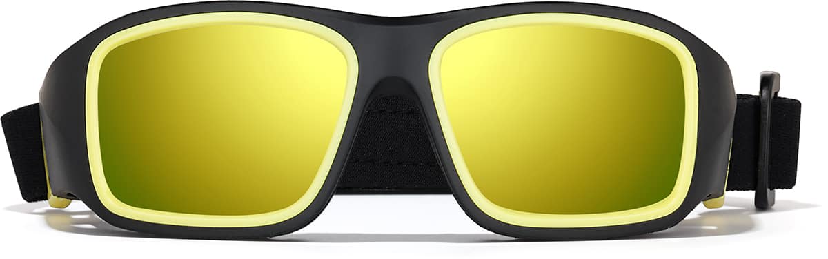 Front view of Zunnies - Square Water Sport Glasses 1014721 in Black