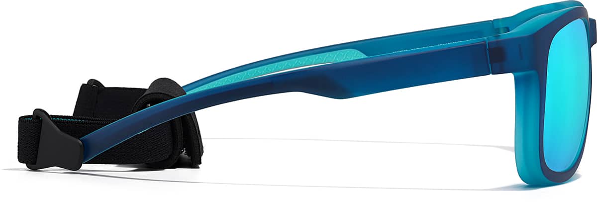 Side view of Zunnies - Square Water Sport Sunglasses 1014916 in Blue